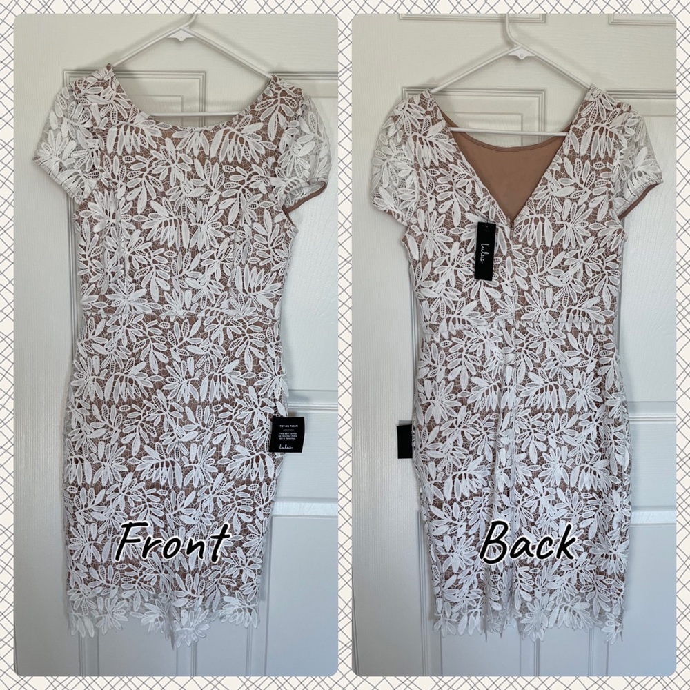 Right Sheer, Right Now White Lace Bodycon Dress